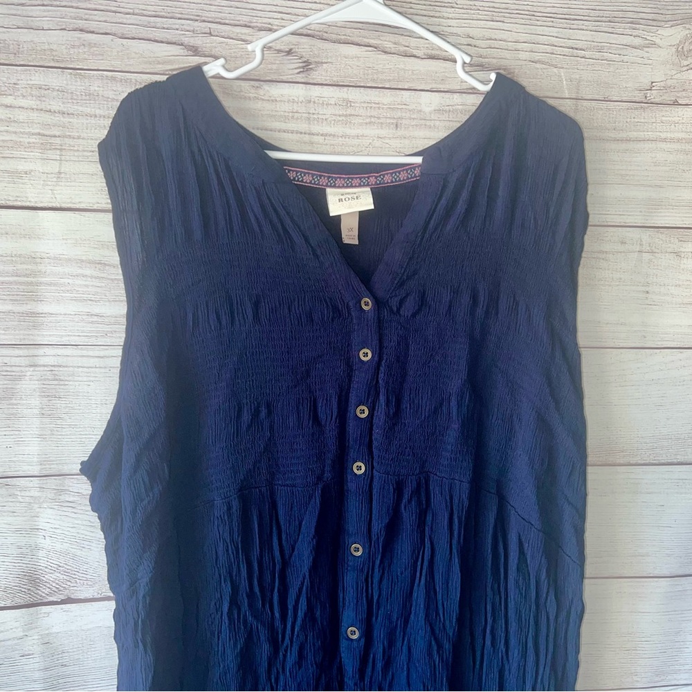 Knox Rose Navy Sleevless Dress - Picture 2 of 5